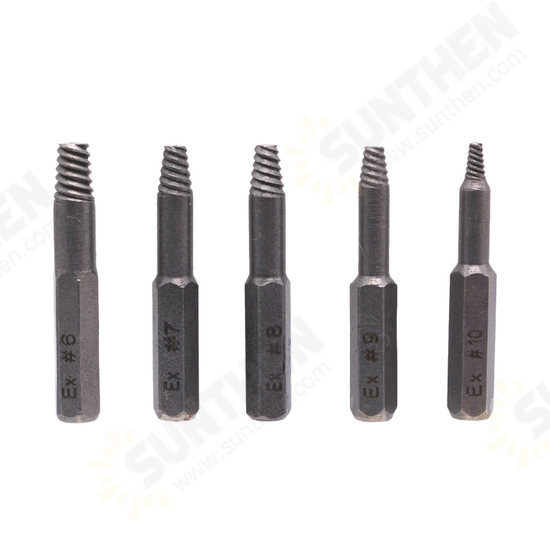 22pcs Damaged Screw Extractor Set for Broken Screw HSS Broken Bolt Extractor Screw Remover Kits