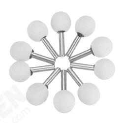 30pcs 3x12/6x22/6x25mm Abrasive Mounted Grinding Stone Spherical Head Wheel Abrasive Tools for Rotary Tool