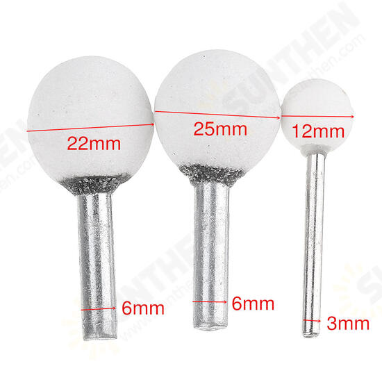 30pcs 3x12/6x22/6x25mm Abrasive Mounted Grinding Stone Spherical Head Wheel Abrasive Tools for Rotary Tool 30pcs 3x12/6x22/6x25mm Abrasive Mounted Grinding Stone Spherical Head Wheel Abrasive Tools for Rotary Tool