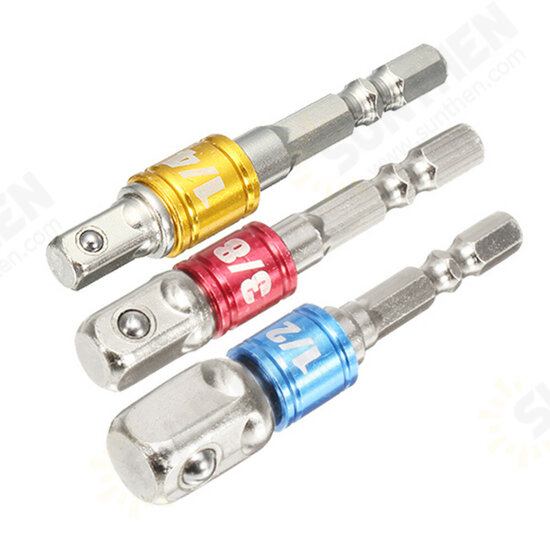 3Pcs Power Screwdriver Extension Bar Adapter 1/4 Inch Hexagon Shank Power Screwdriver Driver Socket Bit 3Pcs Power Screwdriver Extension Bar Adapter 1/4 Inch Hexagon Shank Power Screwdriver Driver Socket Bit