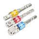 3Pcs Power Screwdriver Extension Bar Adapter 1/4 Inch Hexagon Shank Power Screwdriver Driver Socket Bit 3Pcs Power Screwdriver Extension Bar Adapter 1/4 Inch Hexagon Shank Power Screwdriver Driver Socket Bit