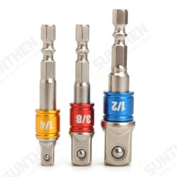 3Pcs Power Screwdriver Extension Bar Adapter 1/4 Inch Hexagon Shank Power Screwdriver Driver Socket Bit 3Pcs Power Screwdriver Extension Bar Adapter 1/4 Inch Hexagon Shank Power Screwdriver Driver Socket Bit