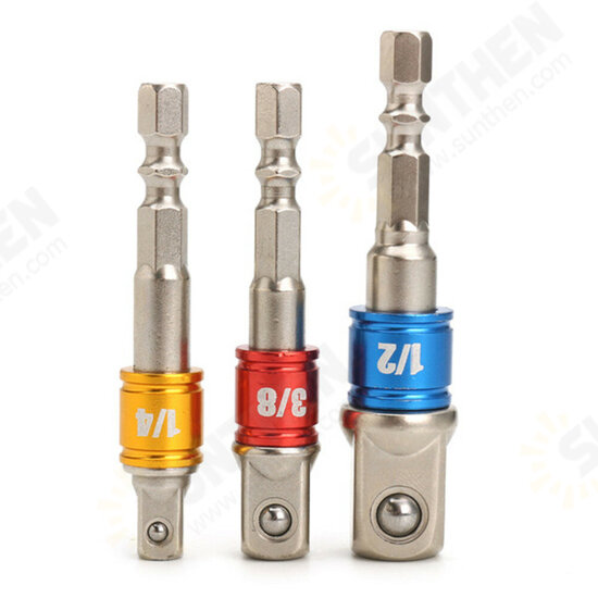 3Pcs Power Screwdriver Extension Bar Adapter 1/4 Inch Hexagon Shank Power Screwdriver Driver Socket Bit 3Pcs Power Screwdriver Extension Bar Adapter 1/4 Inch Hexagon Shank Power Screwdriver Driver Socket Bit