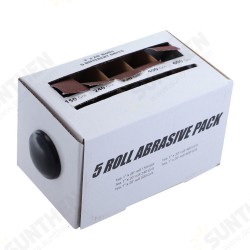 5Pcs Drawable Sandpaper Rolls 25mmx6m Boxed Assorted Abrasive For Wood Turners Furniture Repair Woodworkers Metal Workers and Automotive Body Work 5Pcs Drawable Sandpaper Rolls 25mmx6m Boxed Assorted Abrasive For Wood Turners Furniture Repair Woodworkers Metal Workers and Automotive Body Work