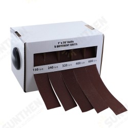 5Pcs Drawable Sandpaper Rolls 25mmx6m Boxed Assorted Abrasive For Wood Turners Furniture Repair Woodworkers Metal Workers and Automotive Body Work 5Pcs Drawable Sandpaper Rolls 25mmx6m Boxed Assorted Abrasive For Wood Turners Furniture Repair Woodworkers Metal Workers and Automotive Body Work