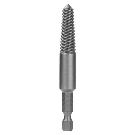 5Pcs Hex Shank Coarse/Fine Teeth Damaged Bolt Remover Screw Extractor Drill Bit Guide Broken Bolt Stud Remover Set