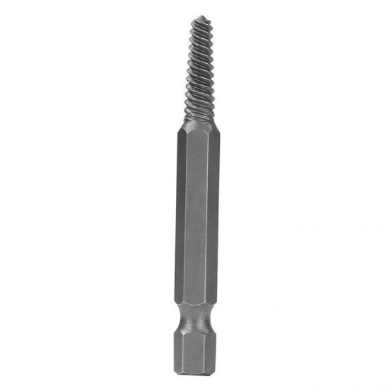 5Pcs Hex Shank Coarse/Fine Teeth Damaged Bolt Remover Screw Extractor Drill Bit Guide Broken Bolt Stud Remover Set