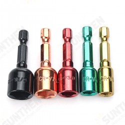 5pcs 48mm Hexagonal Magnetic Sleeve Adapter Chrome Vanadium Steel Extension Rod 5pcs 48mm Hexagonal Magnetic Sleeve Adapter Chrome Vanadium Steel Extension Rod