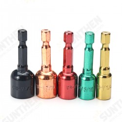 5pcs 48mm Hexagonal Magnetic Sleeve Adapter Chrome Vanadium Steel Extension Rod 5pcs 48mm Hexagonal Magnetic Sleeve Adapter Chrome Vanadium Steel Extension Rod