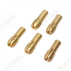 6Pcs Brass Drill Chuck Adapter Set 1-3mm Drill Chuck Collets for Rotary Tool 6Pcs Brass Drill Chuck Adapter Set 1-3mm Drill Chuck Collets for Rotary Tool