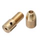 6Pcs Brass Drill Chuck Adapter Set 1-3mm Drill Chuck Collets for Rotary Tool
