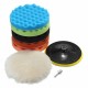7pcs 3/5/6/7 Inch Sponge Polishing Waxing Buffing Pads Kit for Car polisher 7pcs 3/5/6/7 Inch Sponge Polishing Waxing Buffing Pads Kit for Car polisher