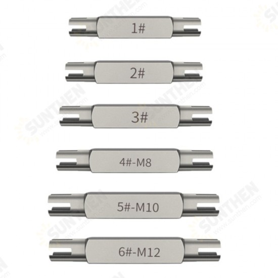 Hexagonal Double-end Screw Tap Extractor Multi-size Broken Head Tap Remover Hexagonal Double-end Screw Tap Extractor Multi-size Broken Head Tap Remover