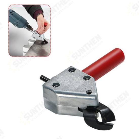 Metal Sheet Cutter Adapter Iron Sheet Wire Netting Nibbler Cutter for Electric Drill