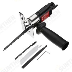 Multifunction Reciprocating Saw Attachment Change Electric Drill Into Reciprocating Saw Jig Saw Metal File for Wood Metal Cutting