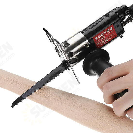 Multifunction Reciprocating Saw Attachment Change Electric Drill Into Reciprocating Saw Jig Saw Metal File for Wood Metal Cutting Multifunction Reciprocating Saw Attachment Change Electric Drill Into Reciprocating Saw Jig Saw Metal File for Wood Metal Cutting