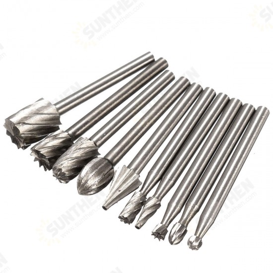 RB2 10pcs HSS Router Bit Burr For Dremel and Rotary Engraving Wood Working Tool RB2 10pcs HSS Router Bit Burr For Dremel and Rotary Engraving Wood Working Tool
