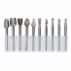 RB2 10pcs HSS Router Bit Burr For Dremel and Rotary Engraving Wood Working Tool