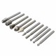 RB2 10pcs HSS Router Bit Burr For Dremel and Rotary Engraving Wood Working Tool