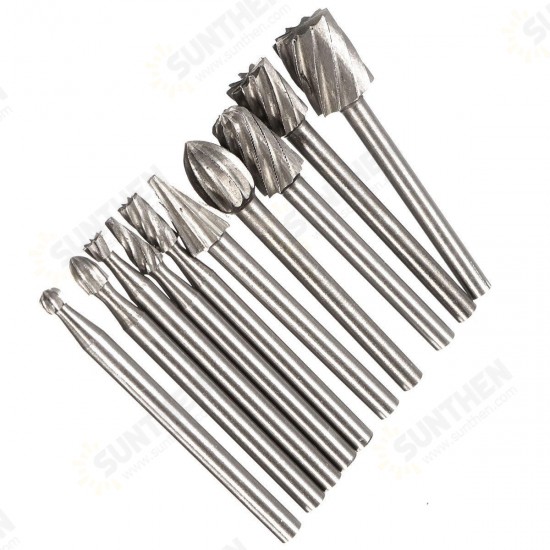 RB2 10pcs HSS Router Bit Burr For Dremel and Rotary Engraving Wood Working Tool RB2 10pcs HSS Router Bit Burr For Dremel and Rotary Engraving Wood Working Tool