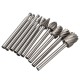 RB2 10pcs HSS Router Bit Burr For Dremel and Rotary Engraving Wood Working Tool RB2 10pcs HSS Router Bit Burr For Dremel and Rotary Engraving Wood Working Tool