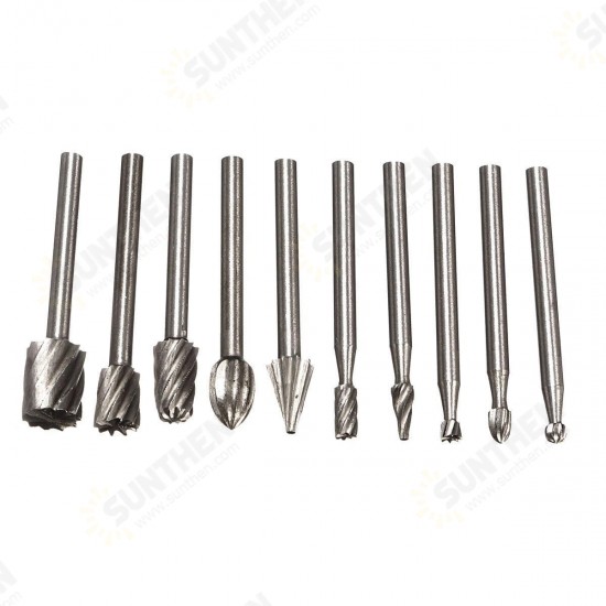 RB2 10pcs HSS Router Bit Burr For Dremel and Rotary Engraving Wood Working Tool RB2 10pcs HSS Router Bit Burr For Dremel and Rotary Engraving Wood Working Tool