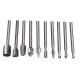 RB2 10pcs HSS Router Bit Burr For Dremel and Rotary Engraving Wood Working Tool RB2 10pcs HSS Router Bit Burr For Dremel and Rotary Engraving Wood Working Tool