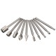 RB2 10pcs HSS Router Bit Burr For Dremel and Rotary Engraving Wood Working Tool