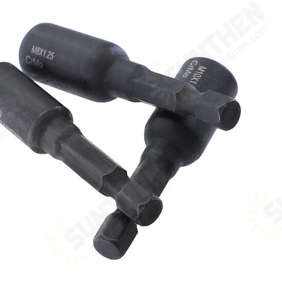 Self-Tapping Socket Adapter for 6mm/8mm/10mm Insert Nuts or Hanger Bolt Power Drill Tools 1/4 Inch Hex Shank Self-Tapping Socket Adapter for 6mm/8mm/10mm Insert Nuts or Hanger Bolt Power Drill Tools 1/4 Inch Hex Shank