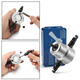 Silver 5Pcs YT-160A Double Head Metal Sheet Nibbler Cutter Drill Attachment with Wrench Cutting Blade Set for Electric Drill Silver 5Pcs YT-160A Double Head Metal Sheet Nibbler Cutter Drill Attachment with Wrench Cutting Blade Set for Electric Drill