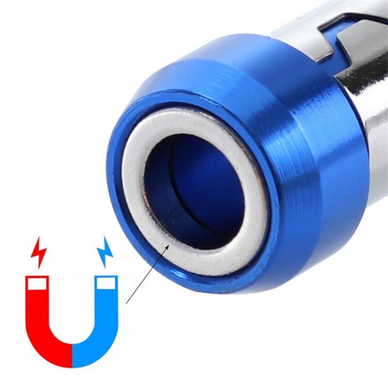 Universal Magnetic Ring 6.35mm Screwdriver Bit Magnetic Ring Alloy Strong Magnetizer Screws Drill Bit
