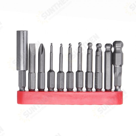 11pcs 50mm Magnetic Ball Screwdriver Bit H1.5/2/2.5/3/4/5/6/8 PH2 SL6 Screwdriver 11pcs 50mm Magnetic Ball Screwdriver Bit H1.5/2/2.5/3/4/5/6/8 PH2 SL6 Screwdriver