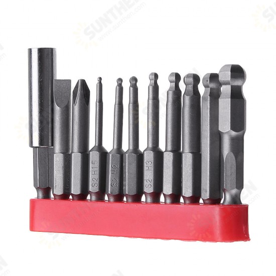 11pcs 50mm Magnetic Ball Screwdriver Bit H1.5/2/2.5/3/4/5/6/8 PH2 SL6 Screwdriver 11pcs 50mm Magnetic Ball Screwdriver Bit H1.5/2/2.5/3/4/5/6/8 PH2 SL6 Screwdriver