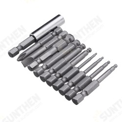 11pcs 50mm Magnetic Ball Screwdriver Bit H1.5/2/2.5/3/4/5/6/8 PH2 SL6 Screwdriver 11pcs 50mm Magnetic Ball Screwdriver Bit H1.5/2/2.5/3/4/5/6/8 PH2 SL6 Screwdriver