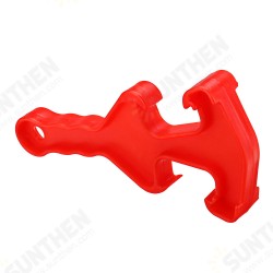 Pail Opener Double-end Plastic Bucket Paint Barrel Can Lid Opener Wrench Tool Red