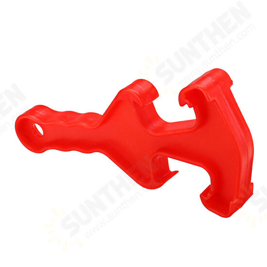 Pail Opener Double-end Plastic Bucket Paint Barrel Can Lid Opener Wrench Tool Red Pail Opener Double-end Plastic Bucket Paint Barrel Can Lid Opener Wrench Tool Red