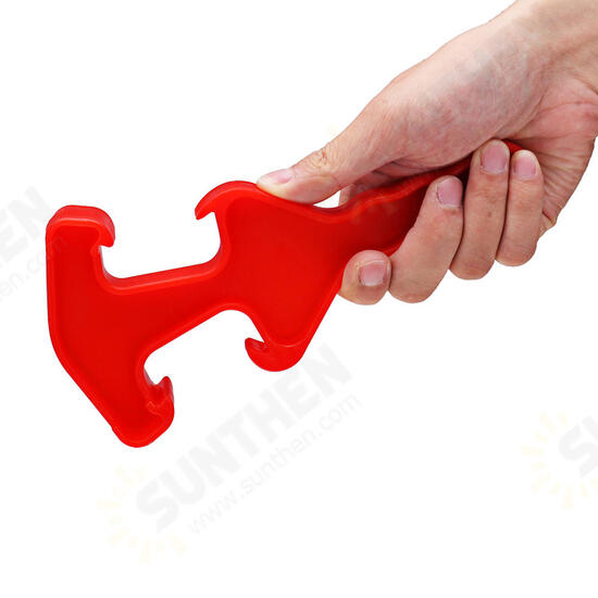 Pail Opener Double-end Plastic Bucket Paint Barrel Can Lid Opener Wrench Tool Red Pail Opener Double-end Plastic Bucket Paint Barrel Can Lid Opener Wrench Tool Red
