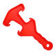 Pail Opener Double-end Plastic Bucket Paint Barrel Can Lid Opener Wrench Tool Red Pail Opener Double-end Plastic Bucket Paint Barrel Can Lid Opener Wrench Tool Red