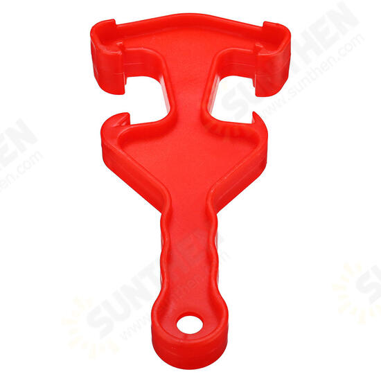 Pail Opener Double-end Plastic Bucket Paint Barrel Can Lid Opener Wrench Tool Red Pail Opener Double-end Plastic Bucket Paint Barrel Can Lid Opener Wrench Tool Red