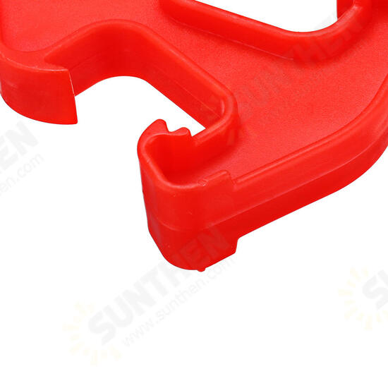 Pail Opener Double-end Plastic Bucket Paint Barrel Can Lid Opener Wrench Tool Red Pail Opener Double-end Plastic Bucket Paint Barrel Can Lid Opener Wrench Tool Red