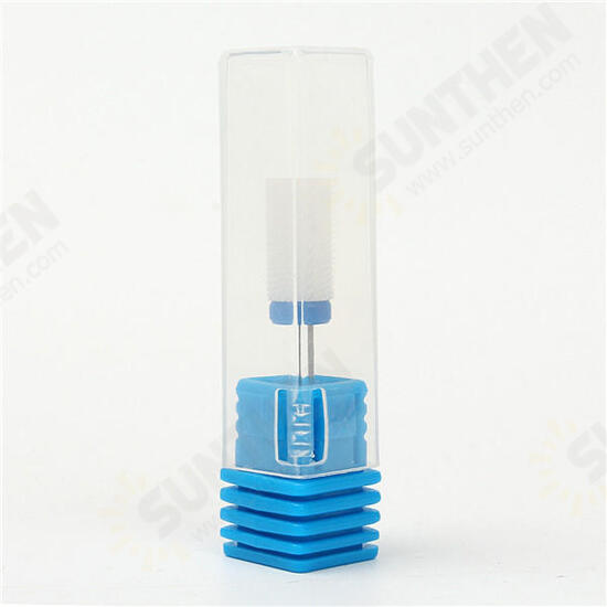 Electric Nail Grinding Head Drill Bit Ceramic Round White Nail Drill Bit