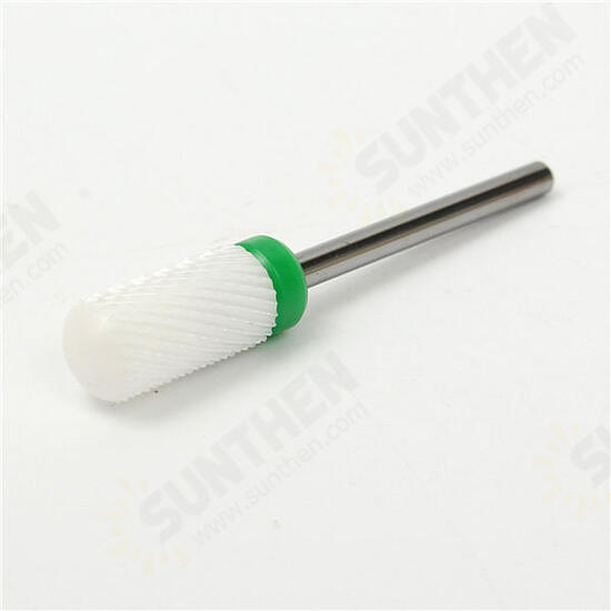 Electric Nail Grinding Head Drill Bit Ceramic Round White Nail Drill Bit Electric Nail Grinding Head Drill Bit Ceramic Round White Nail Drill Bit