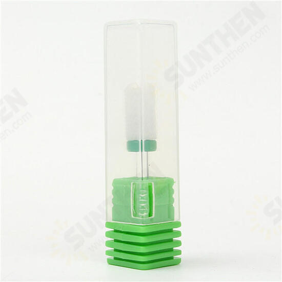 Electric Nail Grinding Head Drill Bit Ceramic Round White Nail Drill Bit