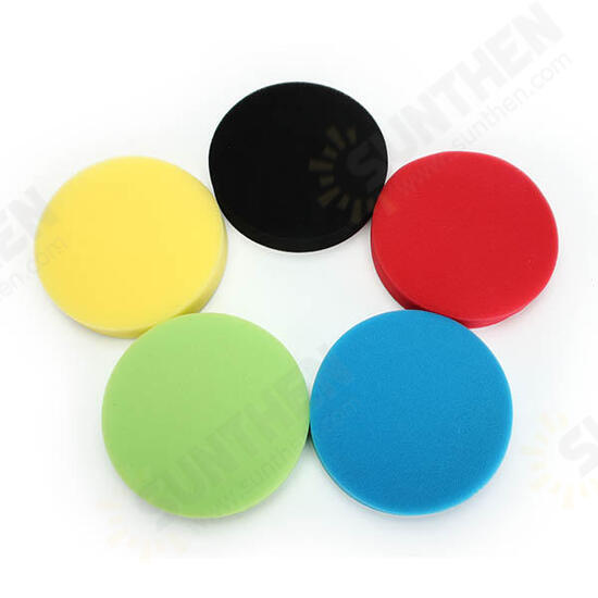 Flat Sponge Buffing Polishing Pad Kit For Car Polisher 3/4/5/6/7 Inch Buffing Pad Flat Sponge Buffing Polishing Pad Kit For Car Polisher 3/4/5/6/7 Inch Buffing Pad