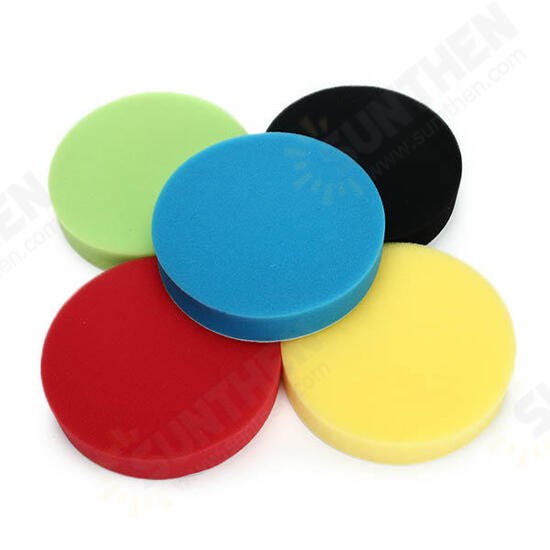 Flat Sponge Buffing Polishing Pad Kit For Car Polisher 3/4/5/6/7 Inch Buffing Pad Flat Sponge Buffing Polishing Pad Kit For Car Polisher 3/4/5/6/7 Inch Buffing Pad