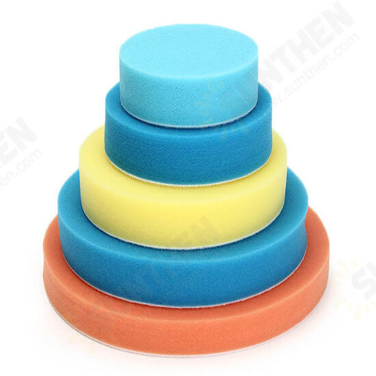 Flat Sponge Buffing Polishing Pad Kit For Car Polisher 3/4/5/6/7 Inch Buffing Pad Flat Sponge Buffing Polishing Pad Kit For Car Polisher 3/4/5/6/7 Inch Buffing Pad