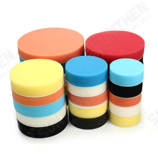 Flat Sponge Buffing Polishing Pad Kit For Car Polisher 3/4/5/6/7 Inch Buffing Pad Flat Sponge Buffing Polishing Pad Kit For Car Polisher 3/4/5/6/7 Inch Buffing Pad
