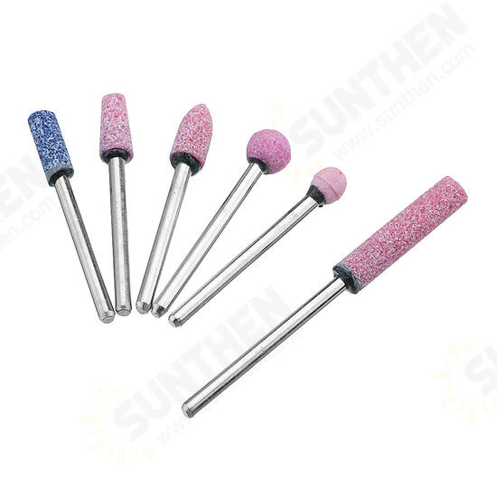 6pcs 3mm Red Corundum Grinding Head Electric Grinder Head Abrasive Polishing Stone Rotary Tool 6pcs 3mm Red Corundum Grinding Head Electric Grinder Head Abrasive Polishing Stone Rotary Tool