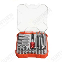 34Pcs 6.35mm Shank Multi-function Combination Chromium Vanadium Screwdriver Sleeve Set 34Pcs 6.35mm Shank Multi-function Combination Chromium Vanadium Screwdriver Sleeve Set