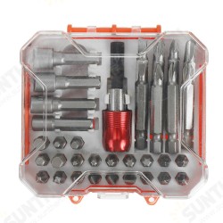 34Pcs 6.35mm Shank Multi-function Combination Chromium Vanadium Screwdriver Sleeve Set 34Pcs 6.35mm Shank Multi-function Combination Chromium Vanadium Screwdriver Sleeve Set